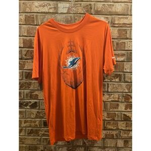 Nike Miami Dolphins Football T-Shirt Mens‎ Orange Graphic Tee